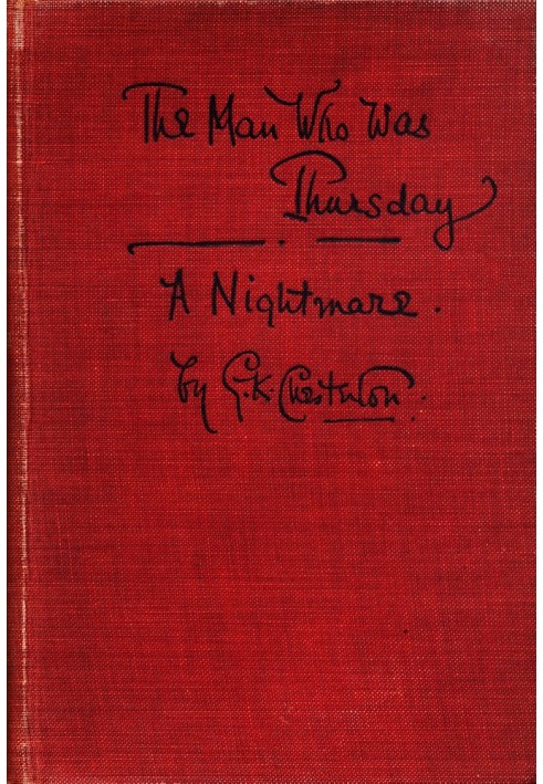 The Man Who Was Thursday: A Nightmare