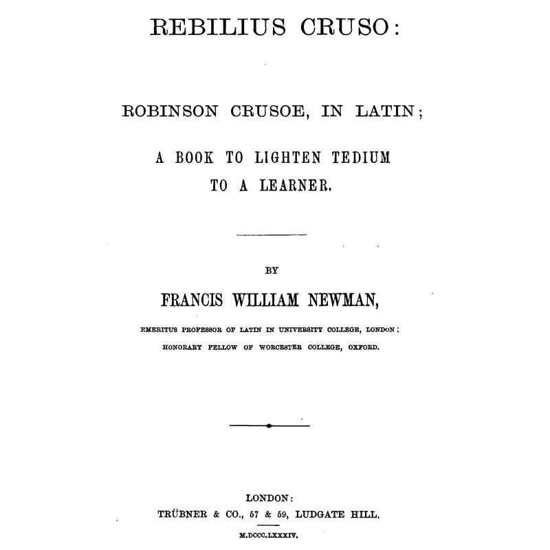 Rebilius Cruso: Robinson...