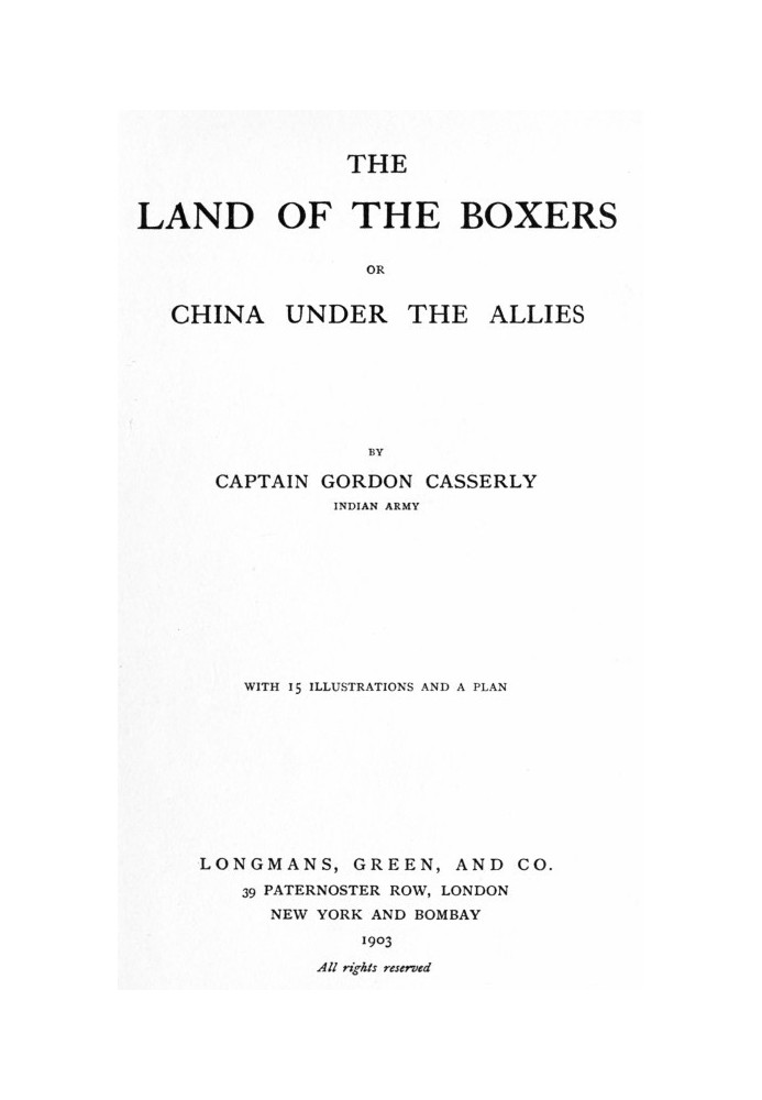 The Land of the Boxers; or, China under the Allies