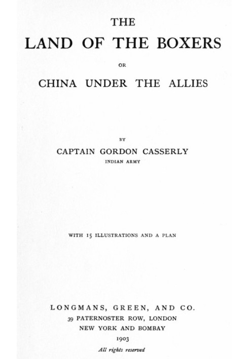 The Land of the Boxers; or, China under the Allies