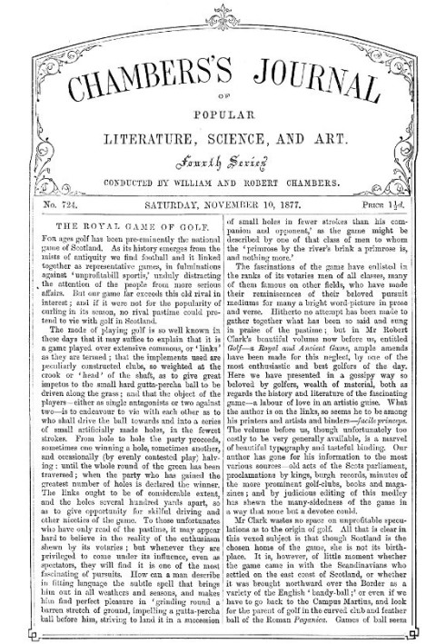 Журнал популярної літератури, науки та мистецтва Чемберса, № 724, 10 листопада 1877 р.