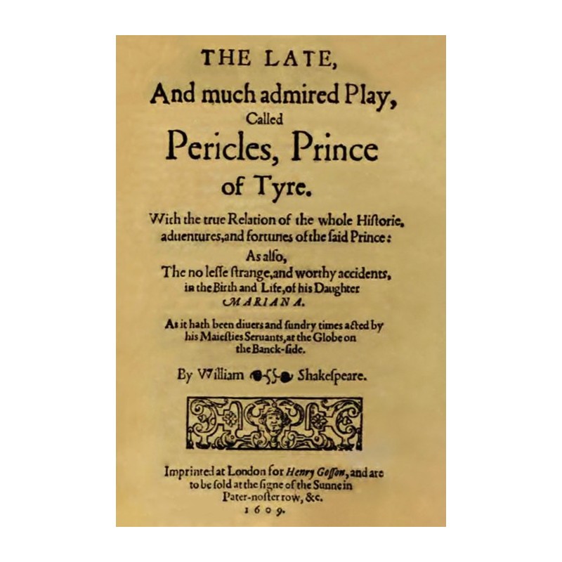 Pericles, Prince of Tyre