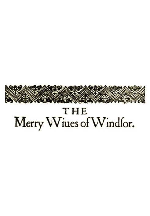 The Merry Wives of Windsor