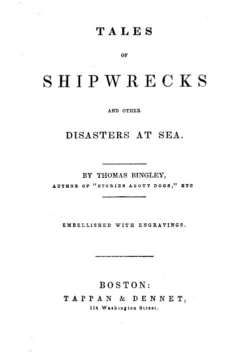 Tales of Shipwrecks and Other Disasters at Sea