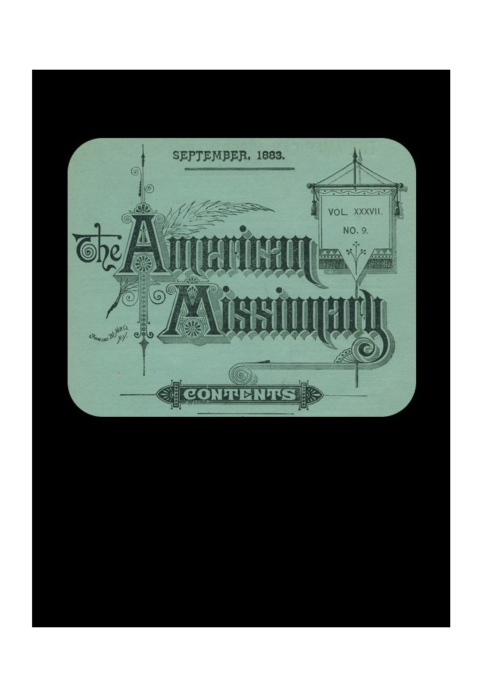 The American Missionary — Volume 37, No. 9, September, 1883