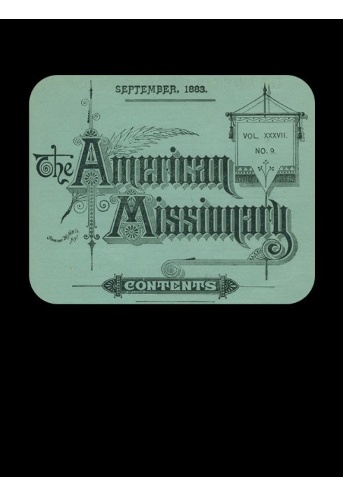 The American Missionary — Volume 37, No. 9, September, 1883