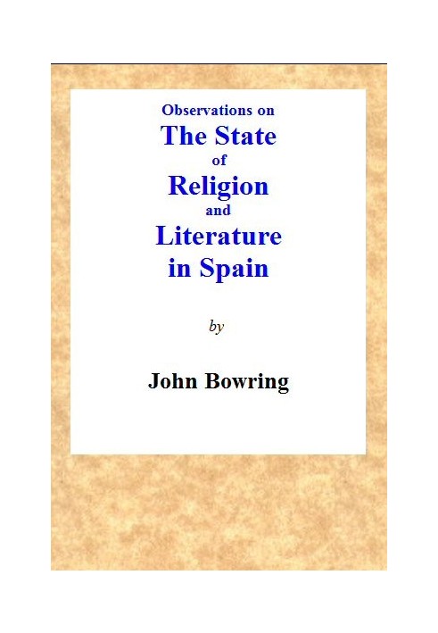 Спостереження про стан релігії та літератури в Іспанії