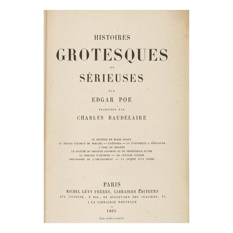 Grotesque and serious stories