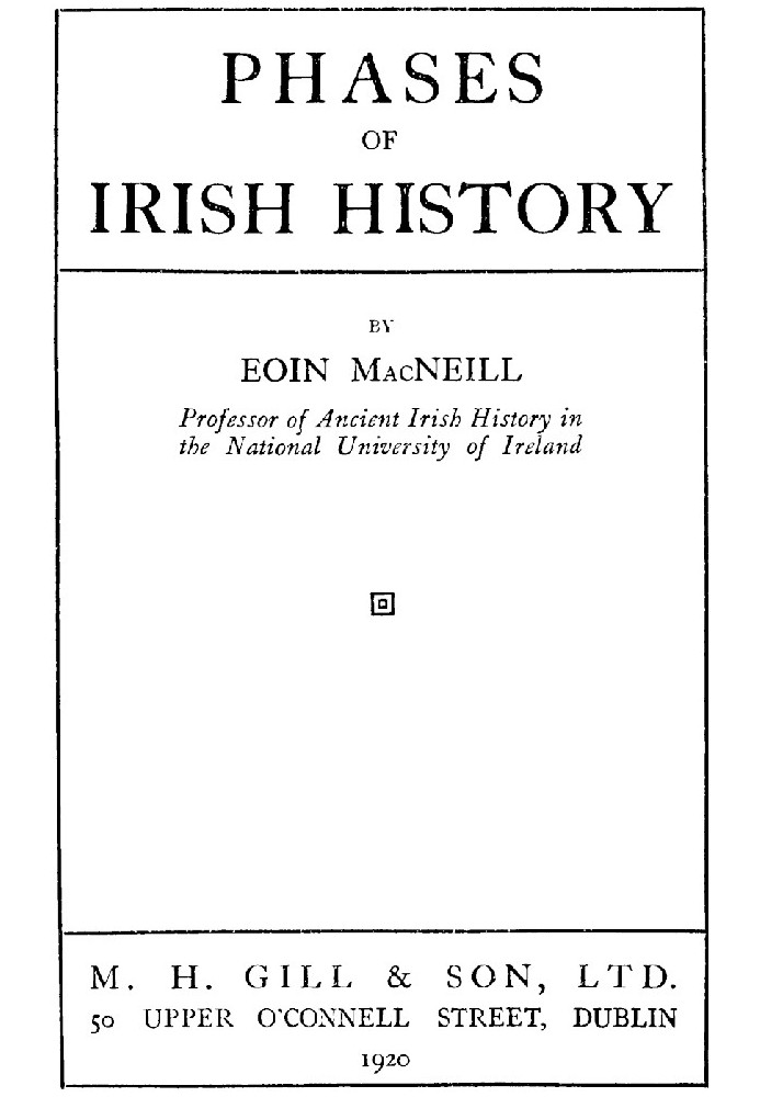 Phases of Irish History