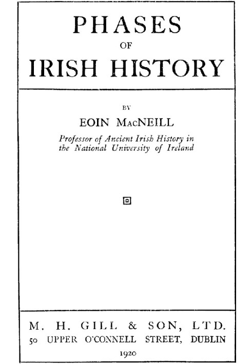 Phases of Irish History