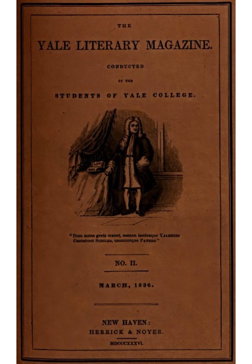 Єльський літературний журнал (том I, № 2, березень 1836 р.)