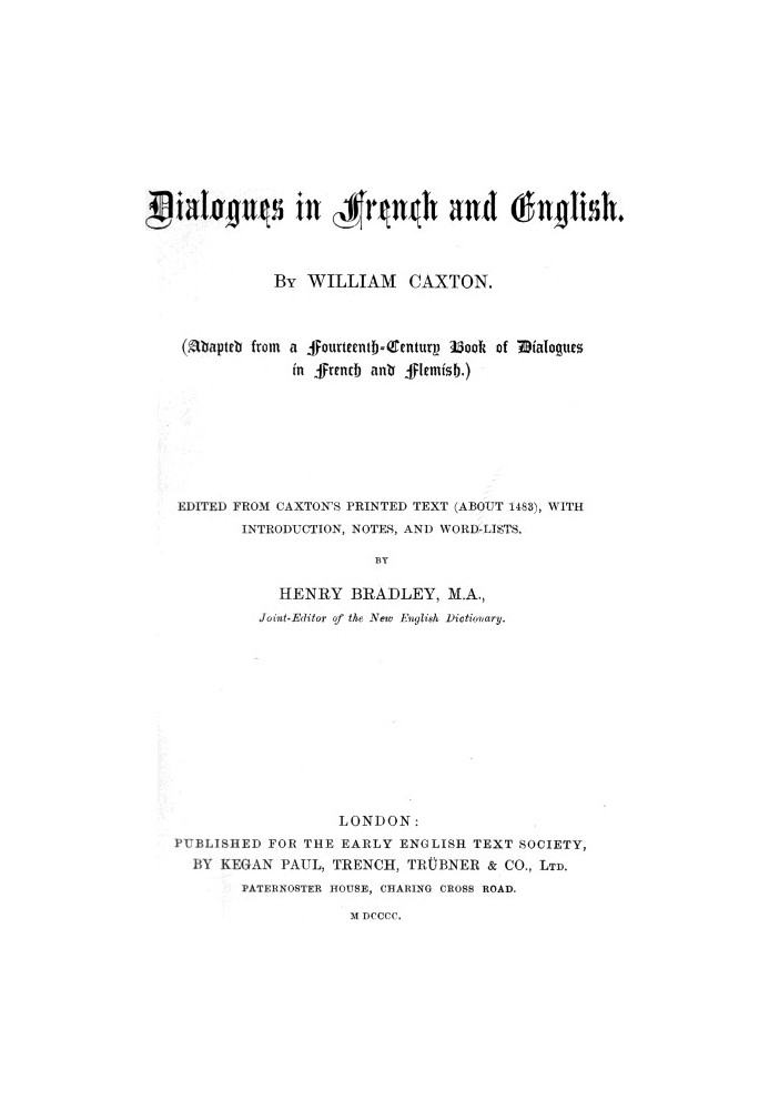 Dialogues in French and English