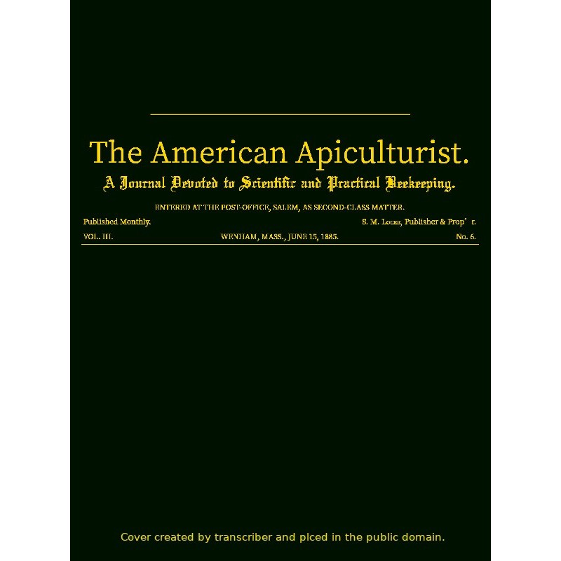 The American Apiculturist....