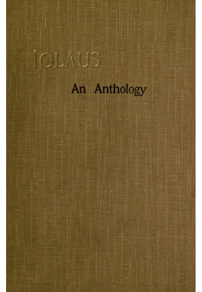 Ioläus: An Anthology of Friendship