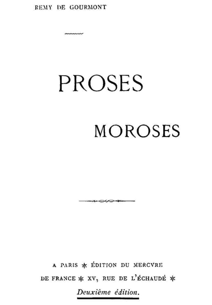 Morose prose