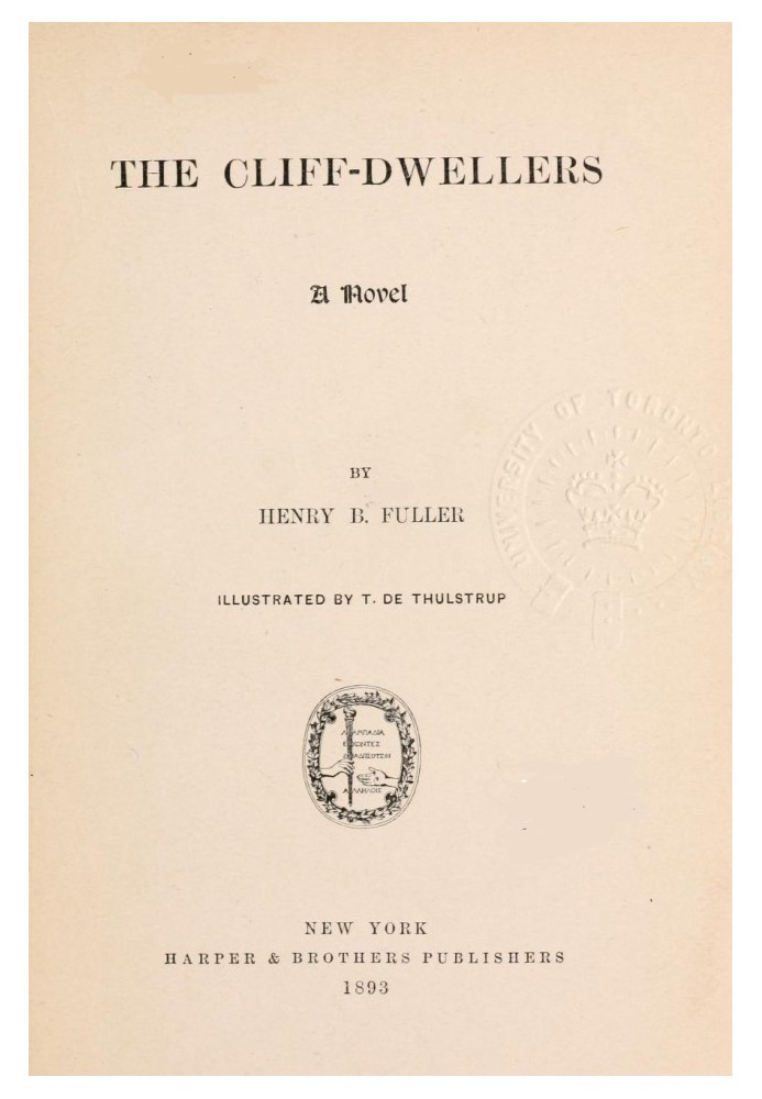 The Cliff-Dwellers: A Novel