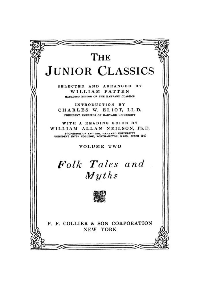 The Junior Classics, Volume 2: Folk Tales and Myths