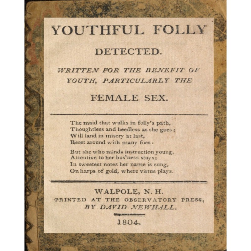 Youthful folly detected:...