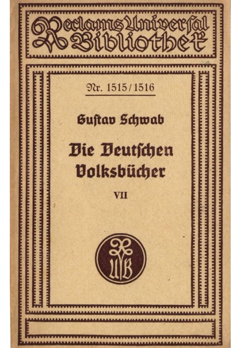 The German Folk Books VII: The Schildbürger - Doctor Faustus