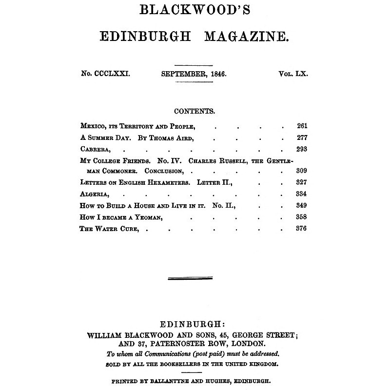 Blackwood's Edinburgh...