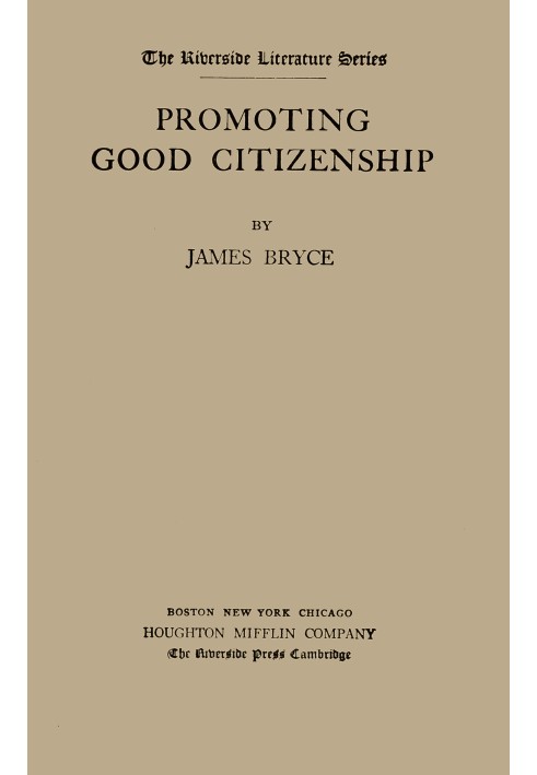 Promoting good citizenship