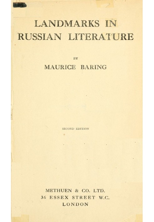 Landmarks in Russian literature