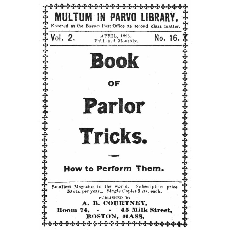 Book of parlor tricks: How...