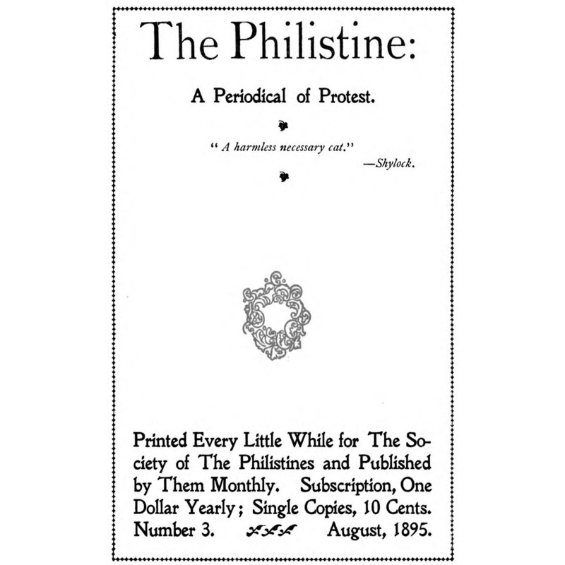 The Philistine : $b a...