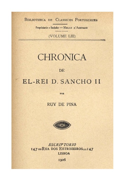 Chronicle of El-Rei D. Sancho II