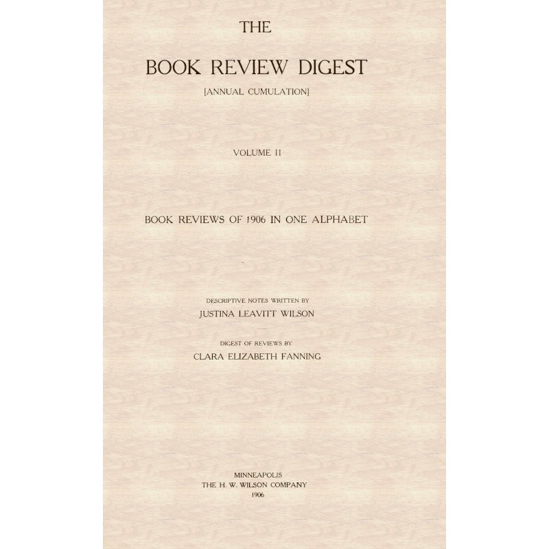 The Book Review Digest,...