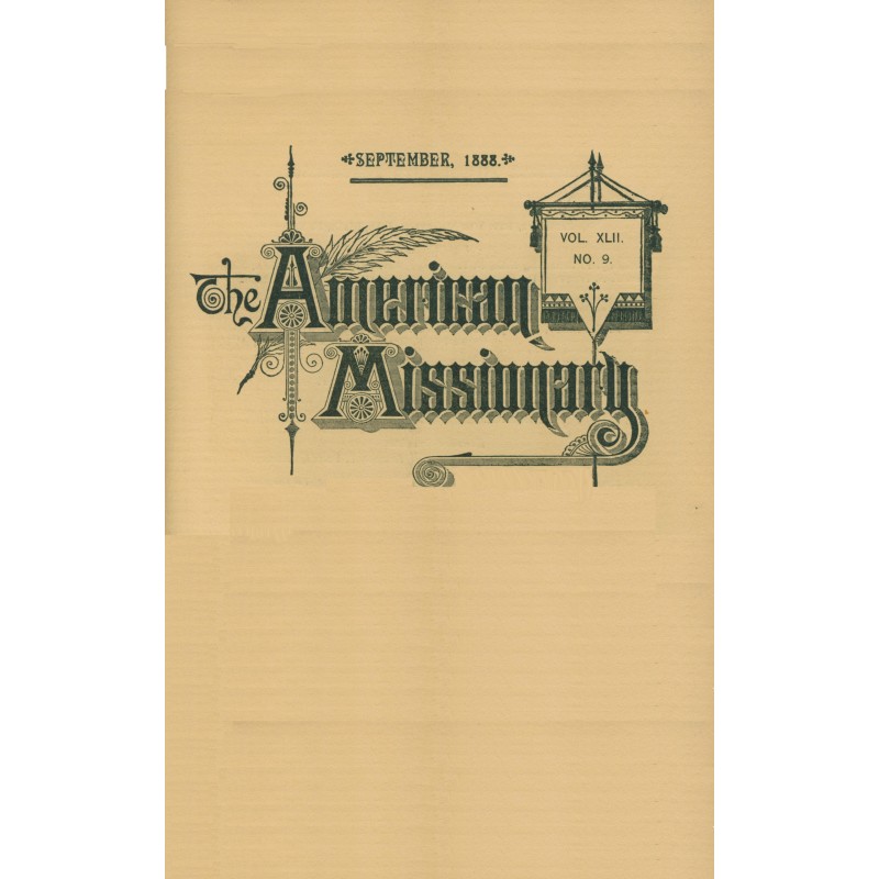 The American missionary —...