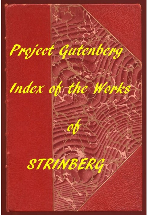 Index of the Project Gutenberg Works of August Strindberg