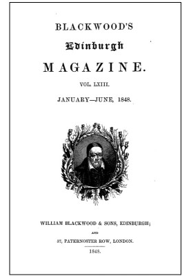 Журнал Blackwood's Edinburgh Magazine, том 63, № 387, январь 1848 г.