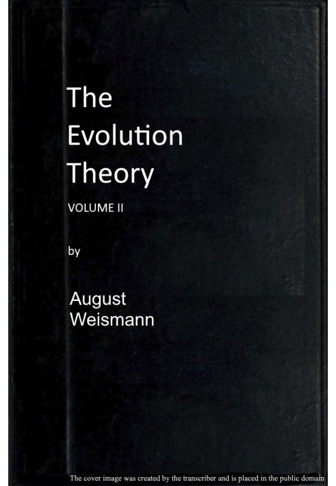 The Evolution Theory, Vol. 2 of 2