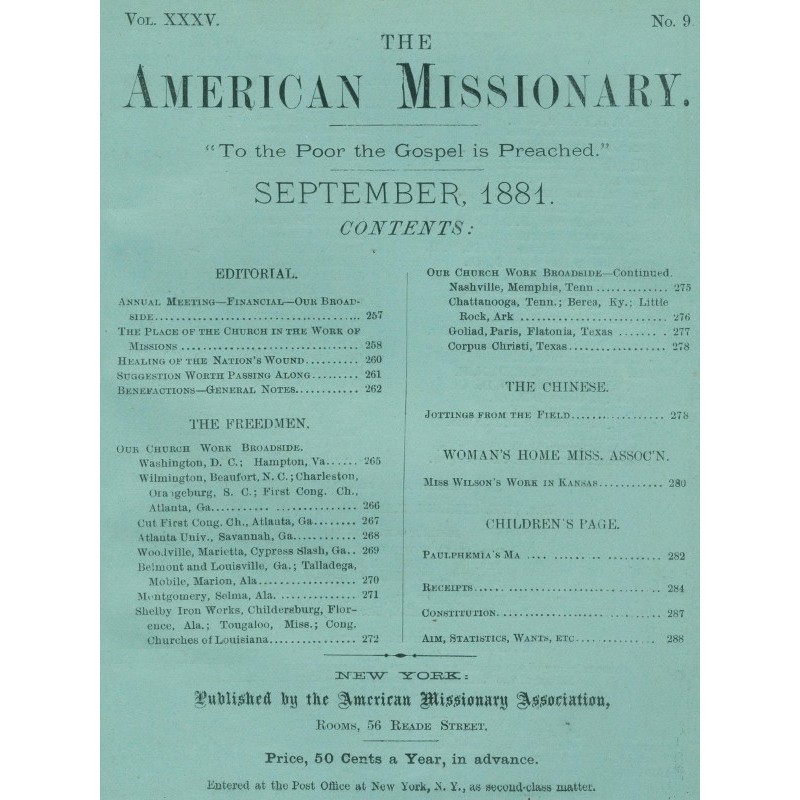 The American Missionary —...