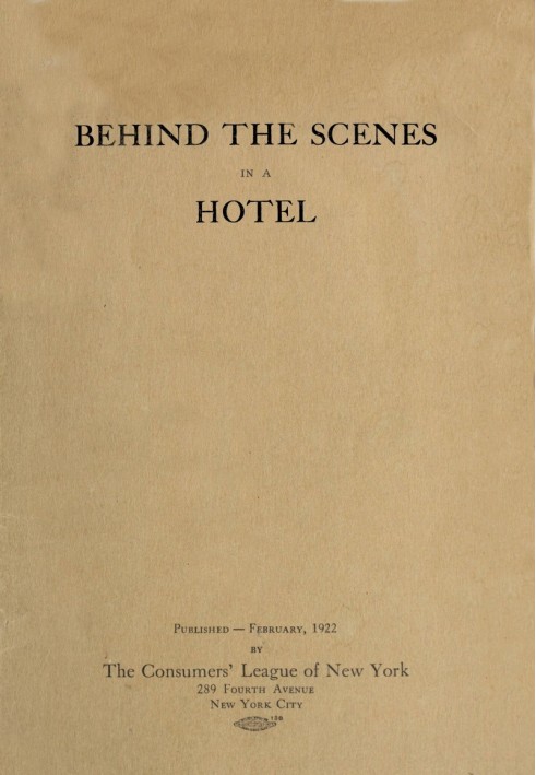 Behind the Scenes in a Hotel