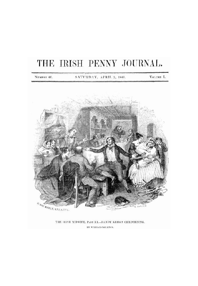 The Irish Penny Journal, Vol. 1 № 40, 3 квітня 1841 р