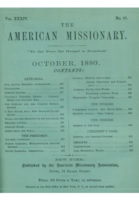 Американський місіонер — том 34, № 10, жовтень 1880 р