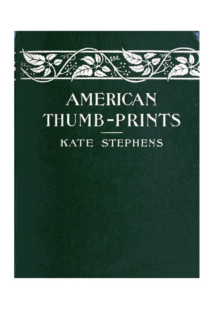 American Thumb-prints: Mettle of Our Men and Women