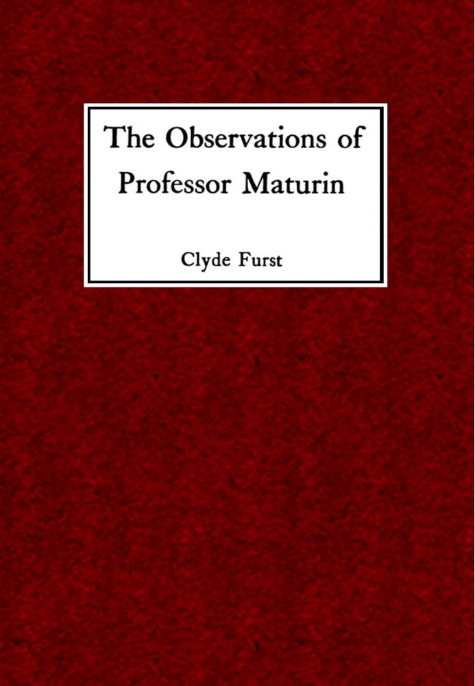 The Observations of Professor Maturin