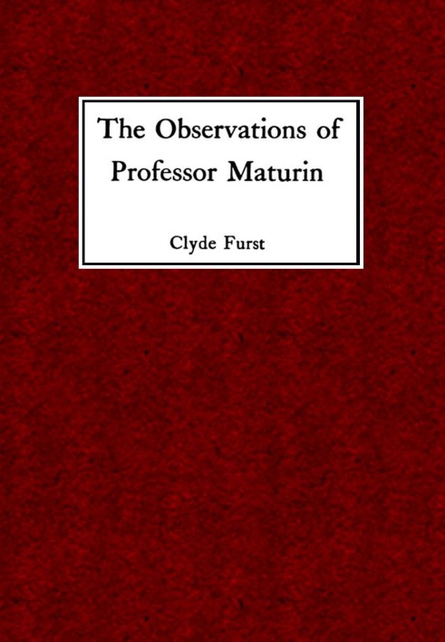 The Observations of Professor Maturin