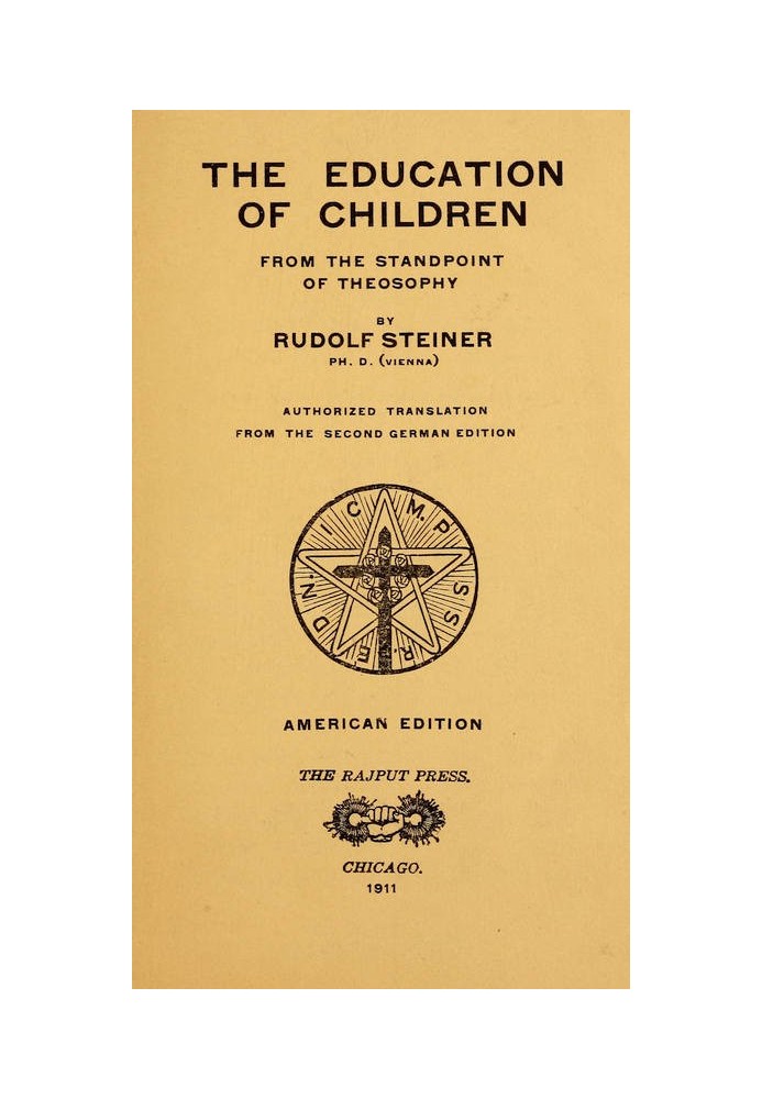 The Education of Children from the Standpoint of Theosophy