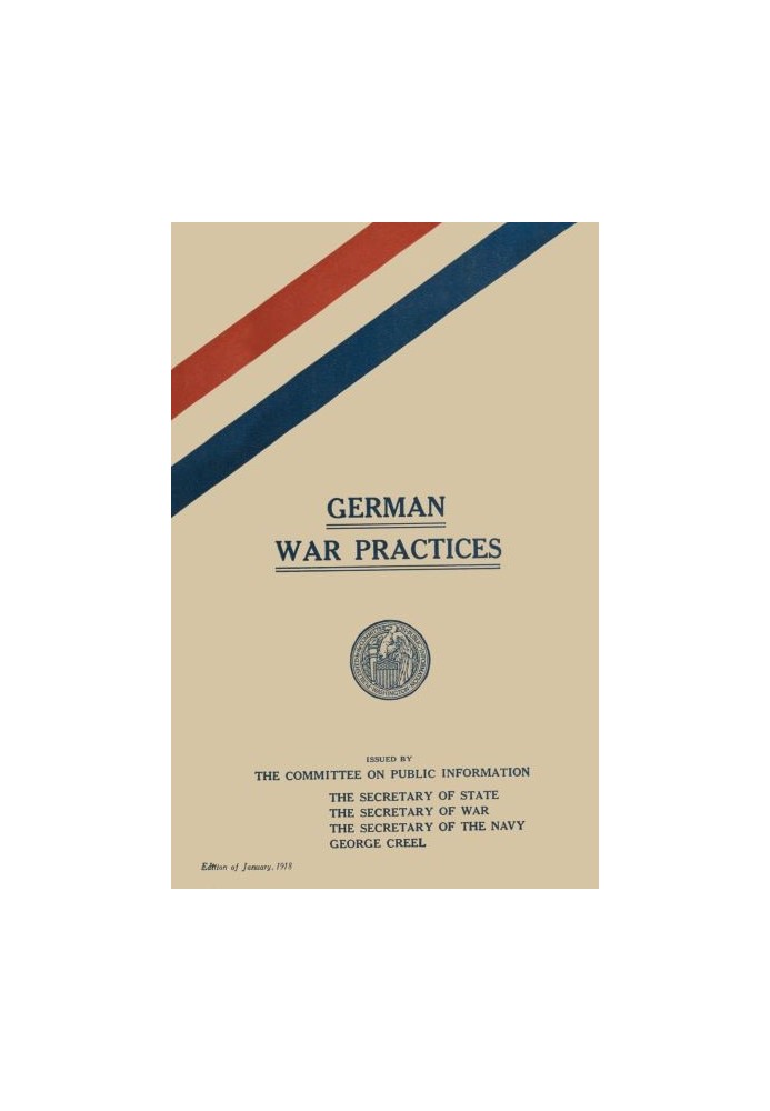 German War Practices, Part 1: Treatment of Civilians