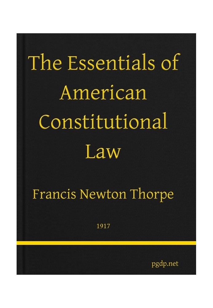 The Essentials of American Constitutional Law