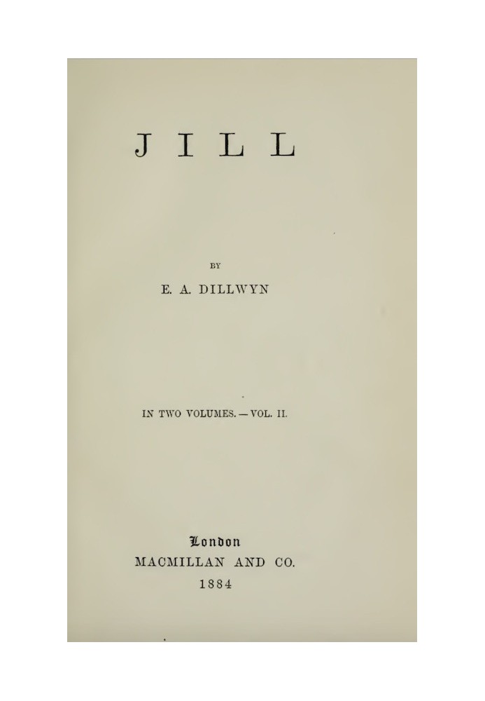 Jill, Vol. 2 (of 2)