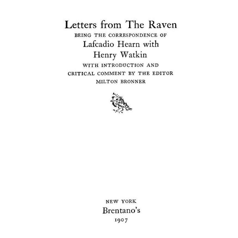 Letters from the Raven:...