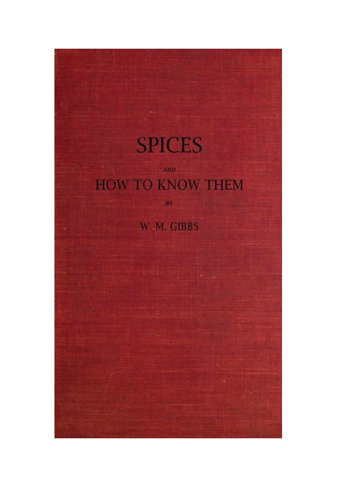 Spices and How to Know Them