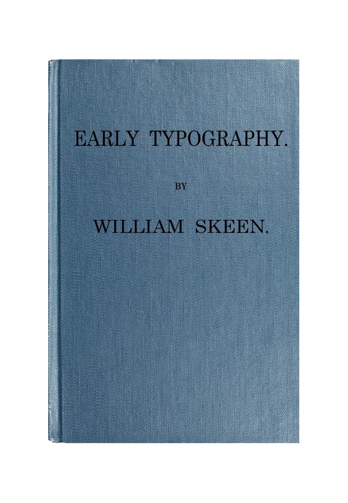 Early Typography