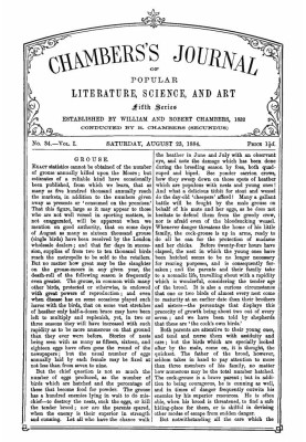 Chambers's Journal of Popular Literature, Science, and Art, Fifth Series, No. 34, Vol. I, August 23, 1884