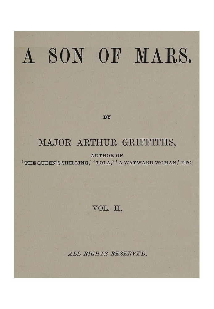 A Son of Mars, volume 2